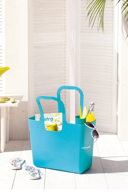 Geantă multifuncțională pentru cumpărături, plajă TASCHE XL, KOZIOL, cosmos negru