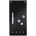 Tablă de sticlă MEMO pentru notițe + 3 magneți și 4 cârlige, 40x20 cm, ZELLER, negru
