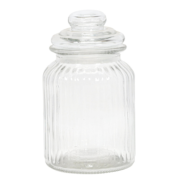 Borcan cu nervuri cu capac etanș, 750 ml