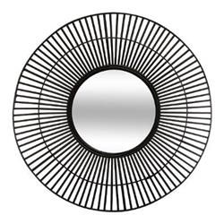 Oglinda decorativa in rama, bambus, Ø 77 cm