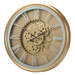 Ceas de perete auriu cu mecanism rotativ VERTEX, Ø 50 cm
