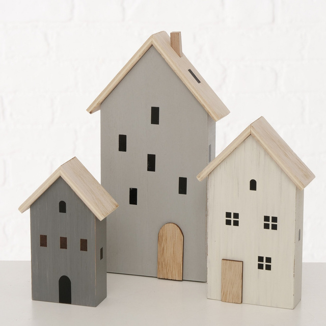 Case decorative Kelling, 3 bucati, MDF