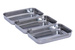 Set 3 tavi servire/preparare, Inox, 22x16x3 cm
