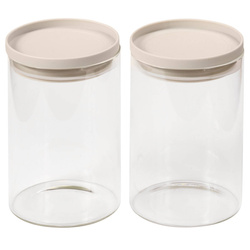 Set două recipiente de depozitare din sticlă, 10 x 15 cm, Kesper
