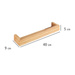 Raft pentru baie BAMBOO, bambus, maro, 40 x 9 x 5 cm, Wenko
