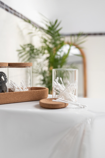 Recipiente pentru dischete și bețișoare cosmetice APIRO, 3 buc, WENKO