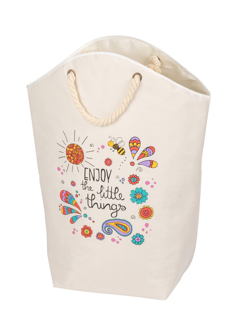 Cos mic pentru rufe cu manere din franghie, 58 l, WENKO