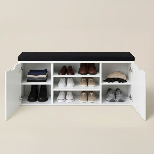 Dulap pentru pantofi cu loc de șezut PORTA, 103 x 30 x 46 cm