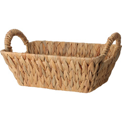 Coș pentru pâine împletit din hyacinth acvatic BRAID, cu mânere, 30 x 20 cm