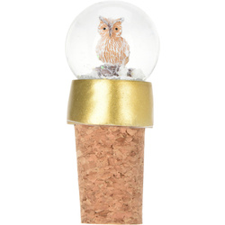 Dop de sticlă pentru Crăciun cu un glob de zăpadă decorativ