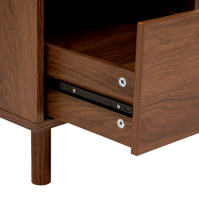 Noptieră SLIDY, culoare lemn închis, 40 x 57,5 x 40 cm