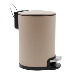 Coș de gunoi de baie cu închidere moale, 3 l, METALINE