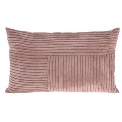 Perna decorativă cu patchwork din catifea, 30 x 50 cm