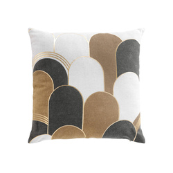 Pernă decorativă cu un model aurit, 45 x 45 cm