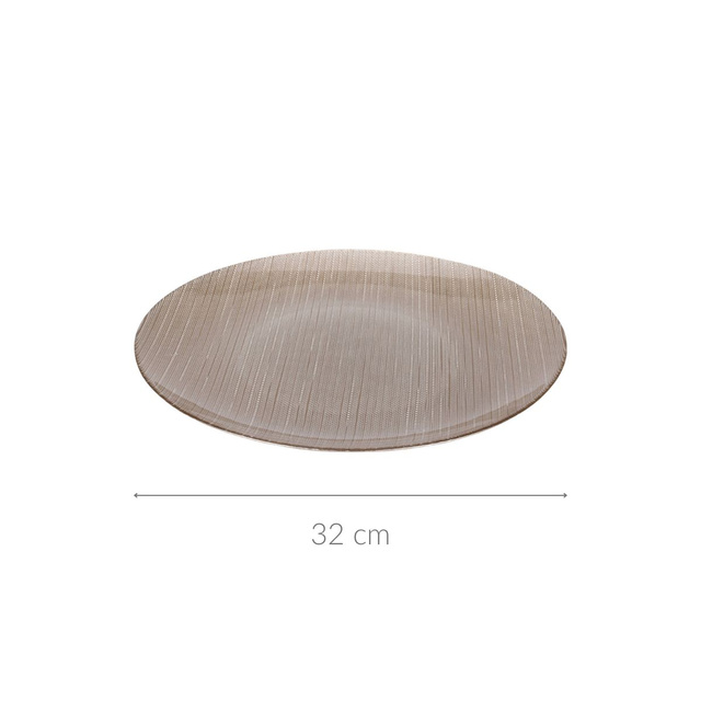 Farfurie plată din sticlă KARNEOL, Ø 32 cm