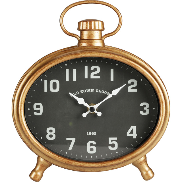 Ceas de perete retro OVAL, 21 x 23,5 x 4,8 cm