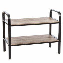 Raft pantofi, încălțăminte, pe 2 niveluri pentru 7 perechi, din lemn