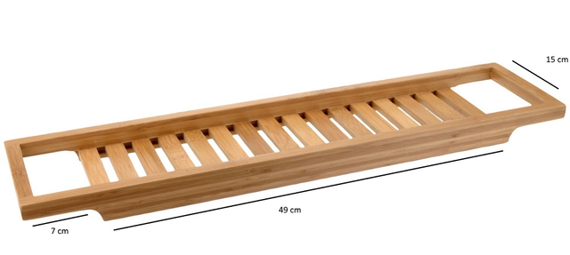 Raft de baie pentru cadă BAMBOO SPA, lungime 64 cm