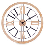 Ceas de perete mansarda, MDF + metal, 60 cm