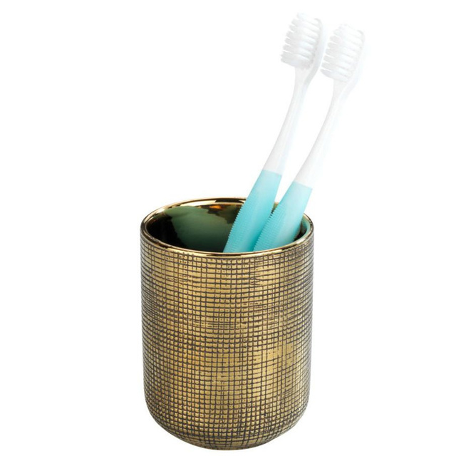 Pahar de periuță de dinți RIVARA, auriu, WENKO