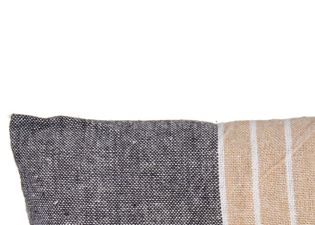 Pernă pentru scaun cu dungi și legături NOMO, 40 x 40 cm