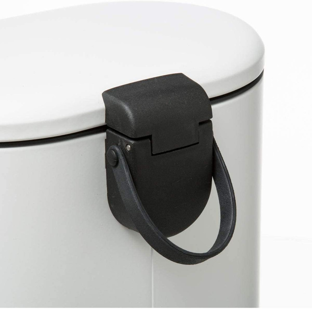 Cos gunoi cu pedala SILIFLEX, 6 L, alb