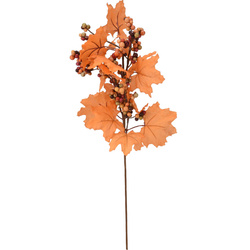 Ramură decorativă pentru aranjament, frunze de toamnă, 60 cm