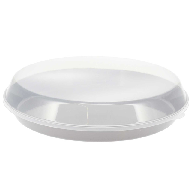 Tava din plastic cu capac, Ø 35,5 x 8,5 cm