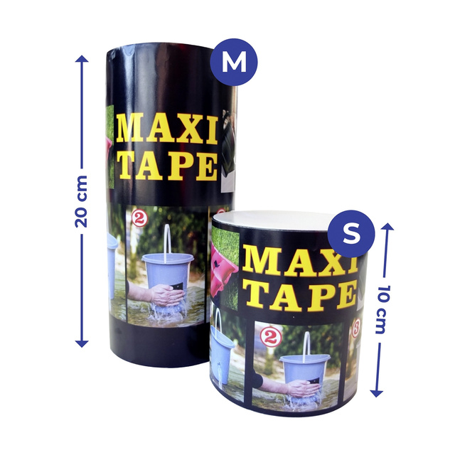 Banda adezivă lată MAXI, neagră