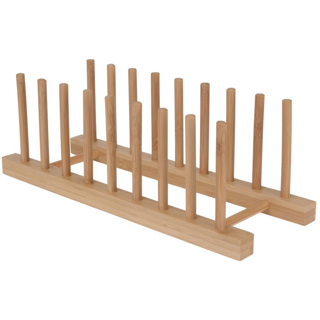 Suport pentru farfurii, Maro, 34x13x12 cm, EH