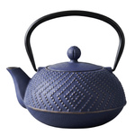 Ceainic din fontă cu infuzor KAMIN, 900 ml, bleumarin