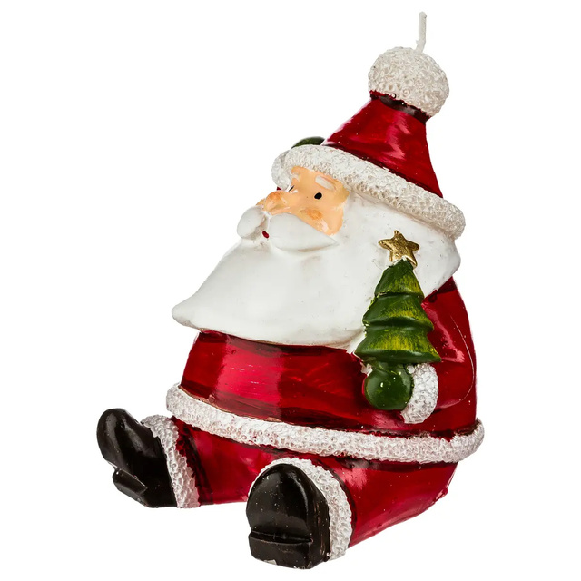 Lumanare decorativa in forma de Mos Craciun, 120 g