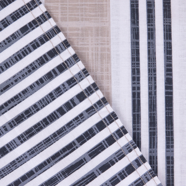 Lenjerie de pat din bumbac Deco Pattern, reversibila, 220 x 240 cm