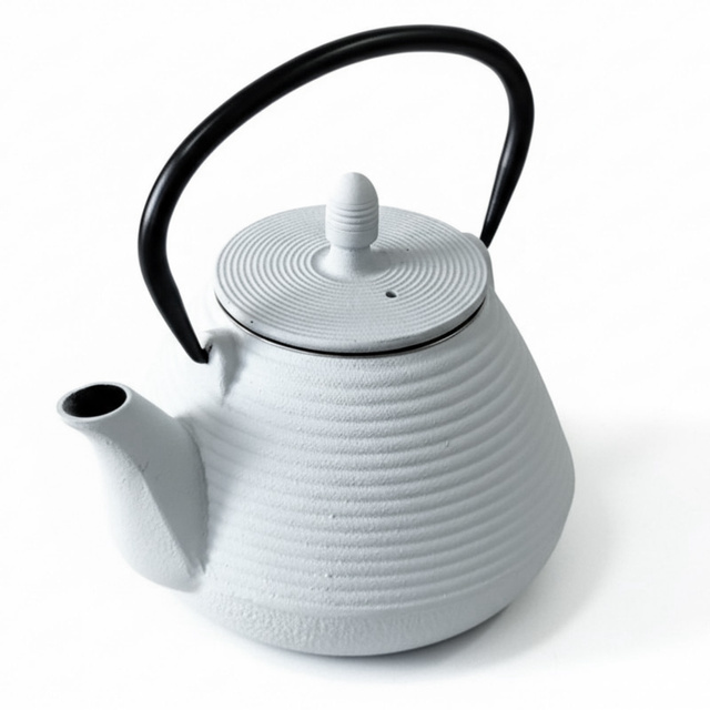 Ceainic din fontă cu infuzor YUKI, 1000 ml, alb