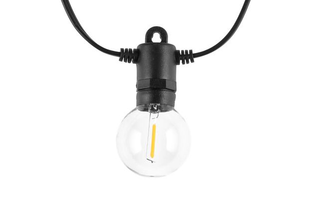 Ghirlandă LED cu becuri filament, 4 m, lumină caldă