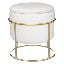 Puf cu spatiu depozitare ELIANE, rotund