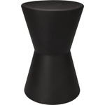 Meseu lateral pentru canapea tip totem TOME, Ø 29 x 45 cm, negru
