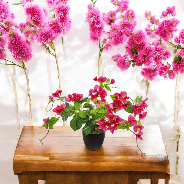 Flori artificiale în ghiveci BUGENWILLA, 76 cm