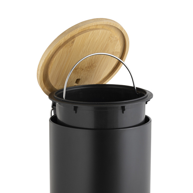 Coș de gunoi cu închidere moale, bambus, 3 l, MOBELLE