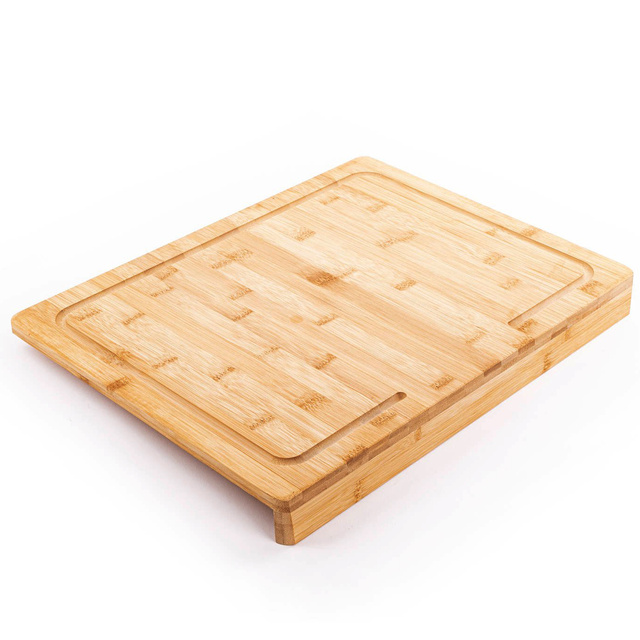 Placă de tăiat din bambus, 2 în 1