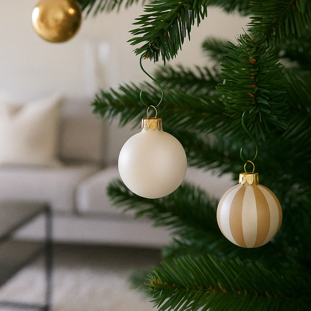 Carlige pentru decoratiuni brad, 40 bucati, verde