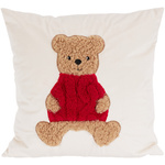 Pernă decorativă, model de sărbătoare, albă 40 x 40 cm, model 1