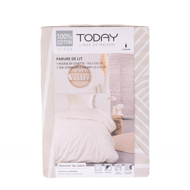 Lenjerie din bumbac SUNSHINE, dublă față, 140 x 200 cm