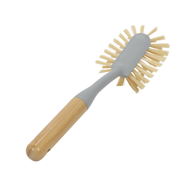 Perie de spalat vase cu maner din bambus, 28 x 7 x 6 cm