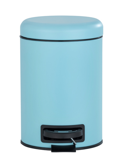 Coș de baie LEMAN MATT, recipient pentru gunoi, 3 l, WENKO, albastru