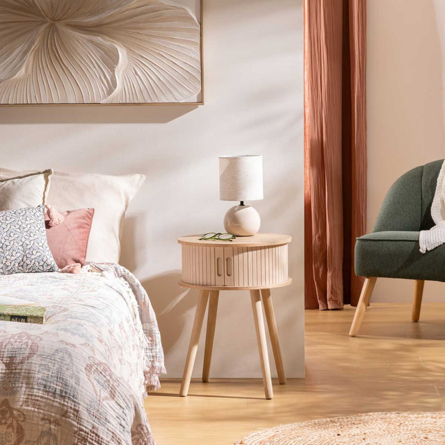 Noptieră NYSOS cu 2 uși, Ø 40 cm