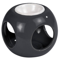 Semineu ceramic sub forma de cub, inaltime 6 cm