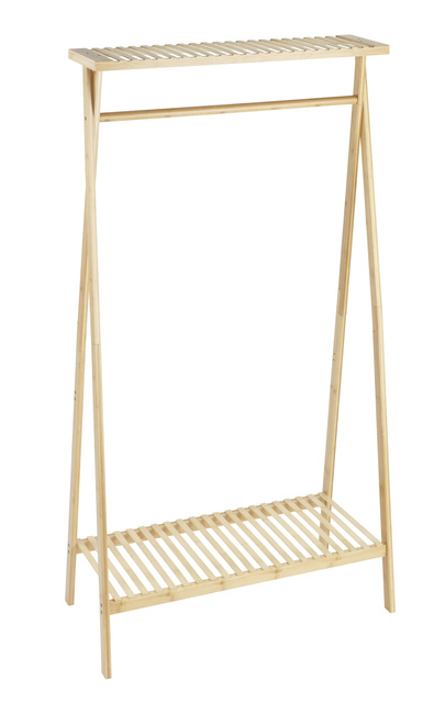 Raft din lemn cu raft pentru pantofi si genti, Lanai, WENKO