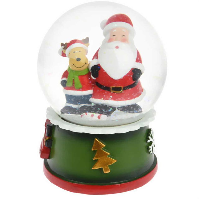 Glob de zăpadă cu personaje festive, Ø 10 cm