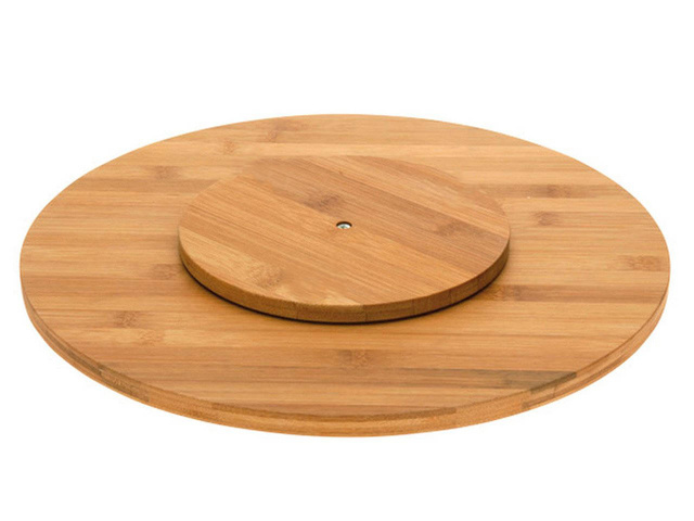 Placă rotativă din bambus pentru brânzeturi și gustări